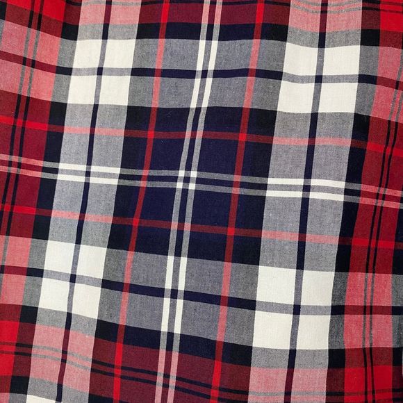 VINTAGE TOMMY HILFIGER woman's size 6 100% cotton plaid academia cropped pants - Picture 9 of 11